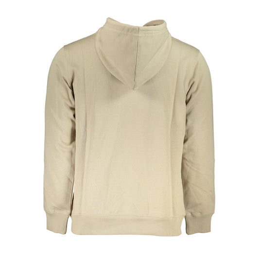 Calvin Klein Beige Hooded Cotton Sweatshirt Calvin Klein Gray