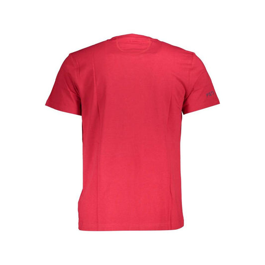 La Martina Red Cotton Men T-Shirt La Martina Maroon