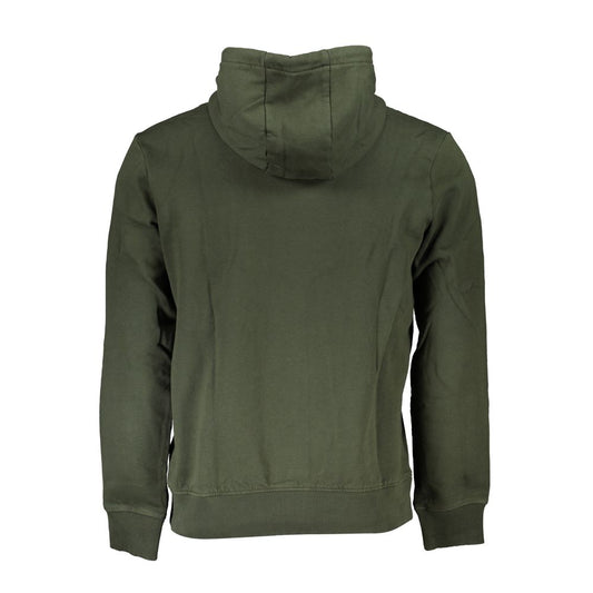 Napapijri Green Cotton Men Sweater Napapijri Dark Slate Gray