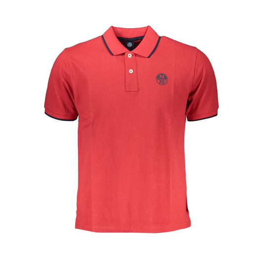 North Sails Red Cotton Polo Shirt North Sails Tomato