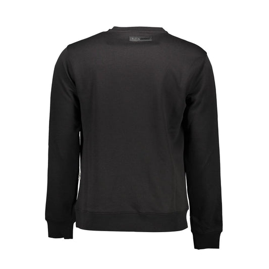 Plein Sport Black Cotton Men Sweater Plein Sport Dark Slate Gray