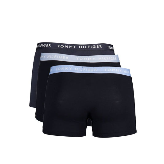 Tommy Hilfiger Black Cotton Men Trunk Tommy Hilfiger Black