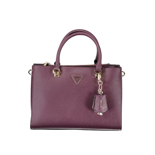 Guess Jeans Purple Polyethylene Handbag Guess Jeans Dim Gray