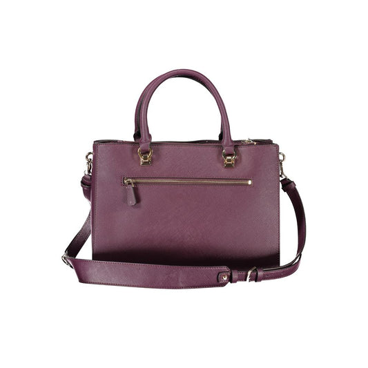 Guess Jeans Purple Polyethylene Handbag Guess Jeans Dim Gray