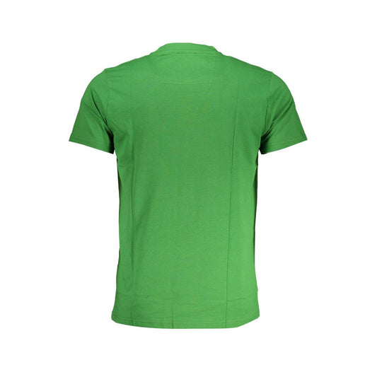 Cavalli Class Green Cotton T-Shirt Cavalli Class Sea Green