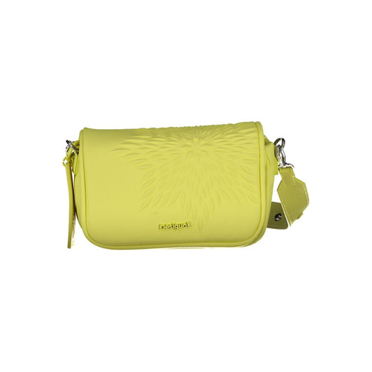 Desigual Yellow Polyethylene Handbag Desigual Dark Khaki