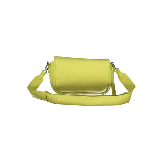 Desigual Yellow Polyethylene Handbag Desigual Dark Khaki