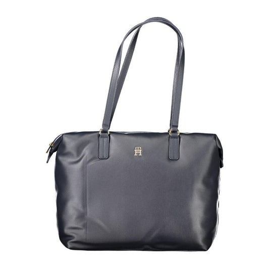 Tommy Hilfiger Blue Polyester Women Handbag Tommy Hilfiger Dim Gray