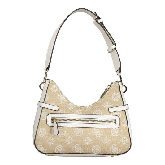 Guess Jeans White Polyethylene Handbag Guess Jeans Light Gray