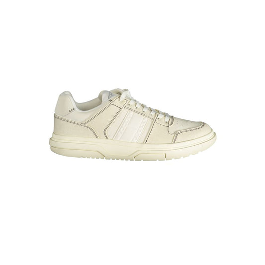 Tommy Hilfiger White Polyester Sneaker Tommy Hilfiger Light Gray