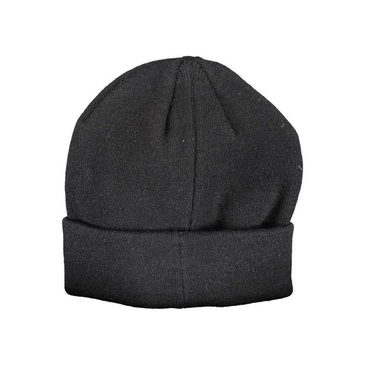 La Martina Black Acrylic Men Cap La Martina Dark Slate Gray