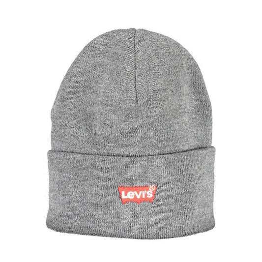 Levi's Gray Acrylic Men Cap Levi's Dark Gray