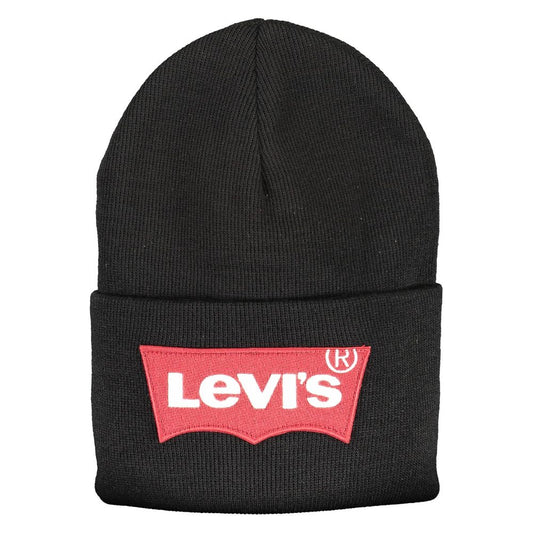 Levi's Black Acrylic Men Cap Levi's Dark Slate Gray