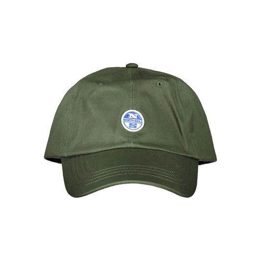 North Sails Green Cotton Men Cap North Sails Dark Olive Green