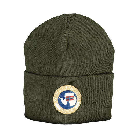 Napapijri Green Acrylic Hats & Cap Napapijri Dark Slate Gray