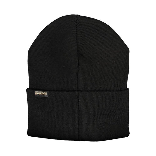 Napapijri Black Acrylic Hats & Cap Napapijri Black