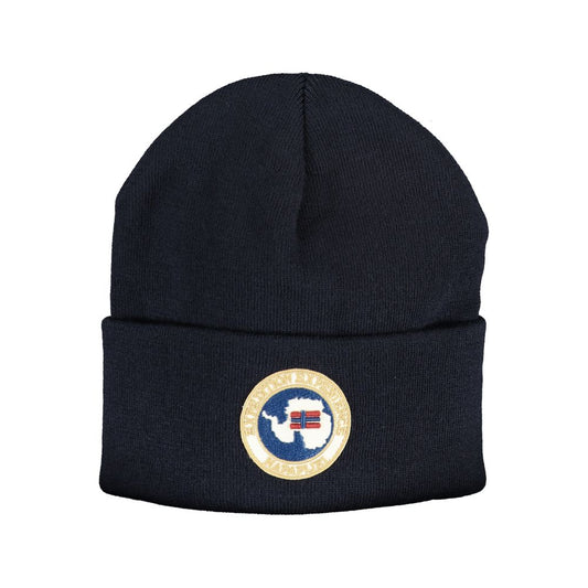 Napapijri Blue Acrylic Hats & Cap Napapijri Black