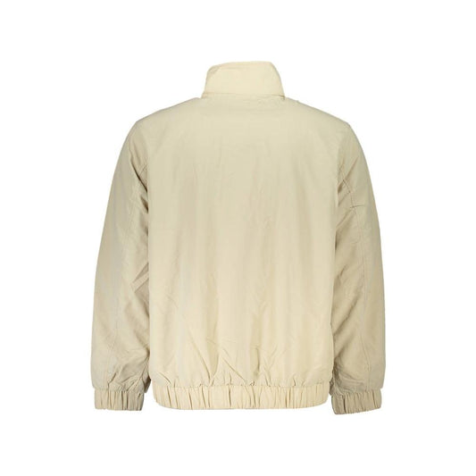 Tommy Hilfiger Beige Polyamide Men Jacket Tommy Hilfiger Wheat