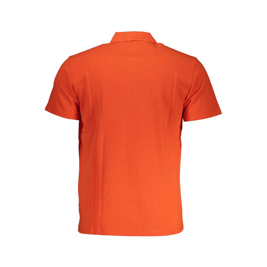 Napapijri Red Cotton Men Polo Shirt Napapijri Chocolate