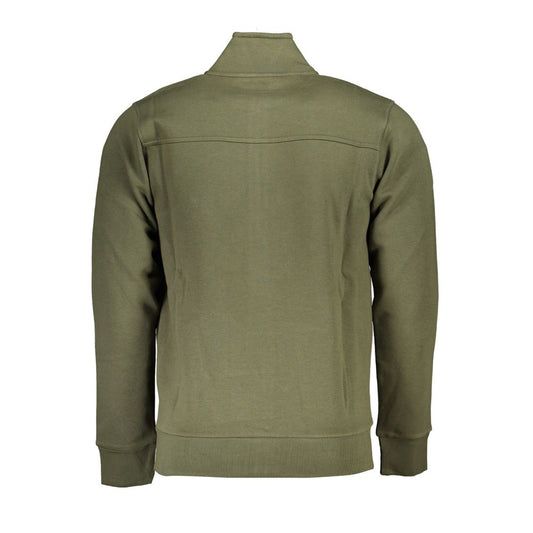 U.S. Grand Polo Enviable Embroidered Green Zip Sweater U.S. Grand Polo Dim Gray