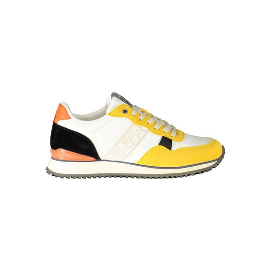 Napapijri Yellow Polyester Sneaker Napapijri Dark Slate Gray