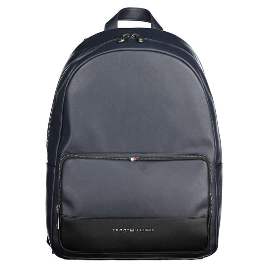 Tommy Hilfiger Blue Polyethylene Men Backpack Tommy Hilfiger Dark Slate Gray