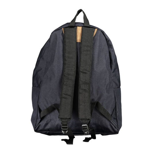 Napapijri Blue Cotton Men Backpack Napapijri Dark Slate Gray