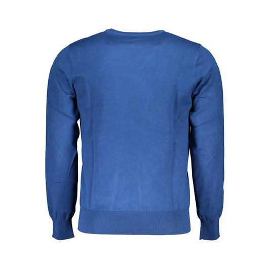 U.S. Grand Polo Blue Nylon Sweater U.S. Grand Polo Dark Slate Blue