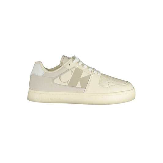 Calvin Klein White Polyethylene Men Sneaker Calvin Klein Light Gray