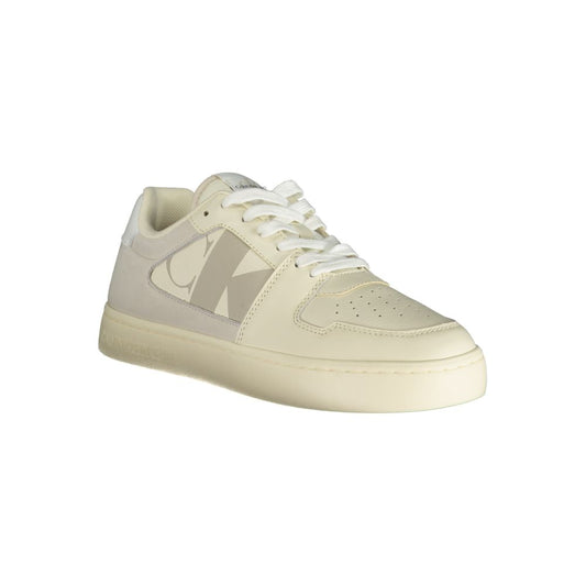 Calvin Klein White Polyethylene Men Sneaker Calvin Klein Gray