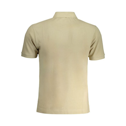 La Martina Beige Cotton Polo Shirt La Martina Tan