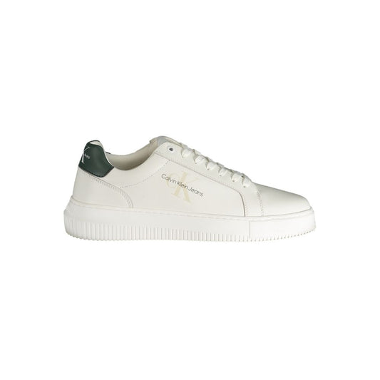 Calvin Klein White Polyester Sneaker Calvin Klein Light Gray