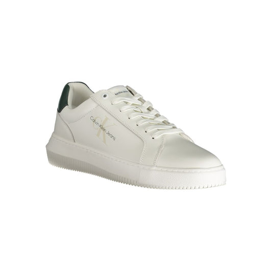 Calvin Klein White Polyester Sneaker Calvin Klein Light Gray