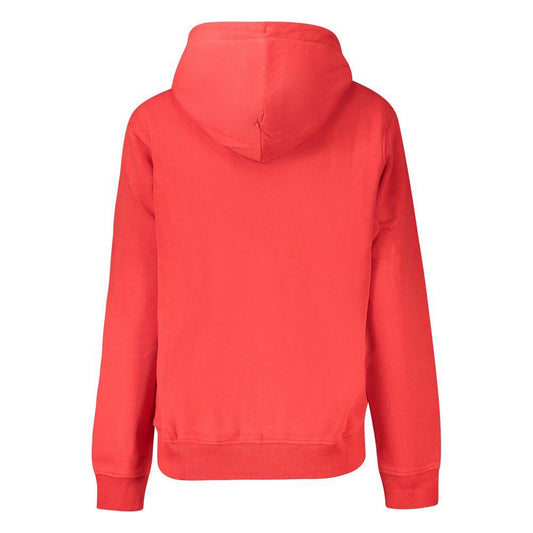 Tommy Hilfiger Red Organic Cotton Women Sweater Tommy Hilfiger Tomato