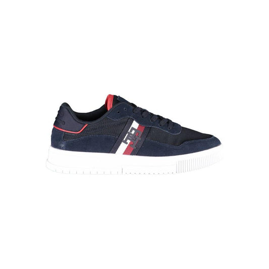 Tommy Hilfiger Blue Polyester Men Sneaker Tommy Hilfiger Dark Slate Gray