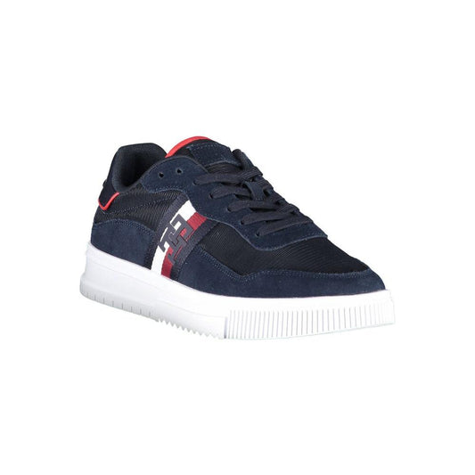 Tommy Hilfiger Blue Polyester Men Sneaker Tommy Hilfiger Dark Slate Gray