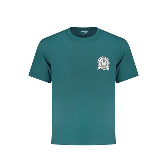 Wrangler Green Cotton T-Shirt Wrangler Sea Green
