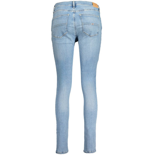 Tommy Hilfiger Light Blue Cotton Jeans & Pant Tommy Hilfiger Dark Gray