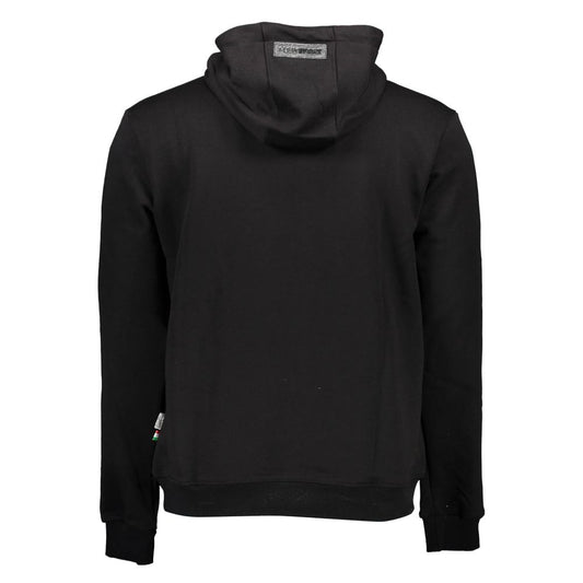 Plein Sport "Black Cotton Men Sweater with Hood" Plein Sport Black