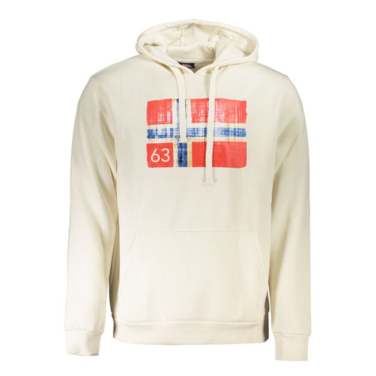 Norway 1963 White Cotton Men Sweater Norway 1963 Antique White