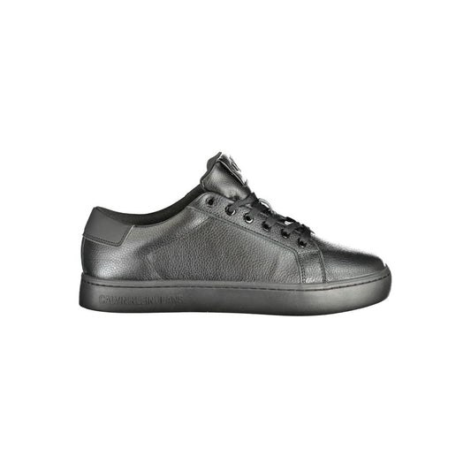 Calvin Klein Black Polyethylene Men Sneaker Calvin Klein Dim Gray