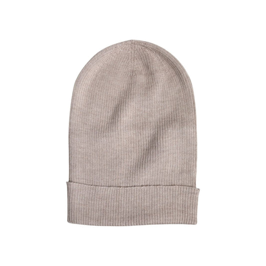 Dolce & Gabbana Beige Cashmere Knitted Winter Beanie Hat HAT9675