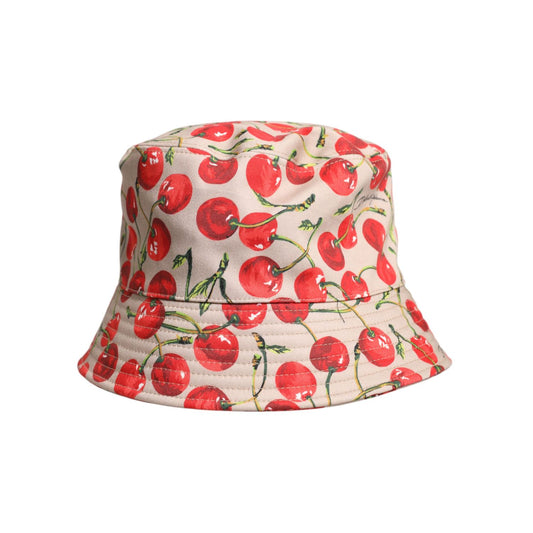 Dolce & Gabbana Beige Cotton Printed Wide Brim Bucket Hat HAT9832-59