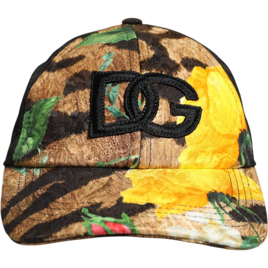 Dolce & Gabbana Multicolor DG Logo Patch 6 Panels Baseball Cap