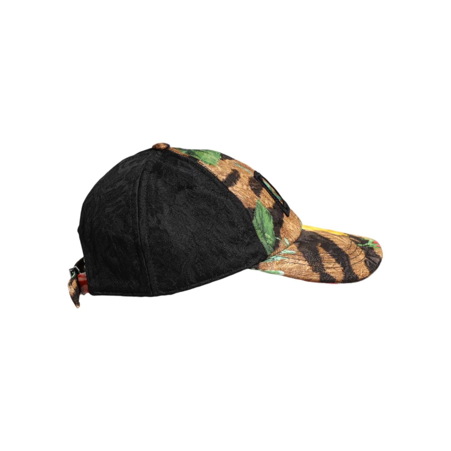 Dolce & Gabbana Multicolor DG Logo Patch 6 Panels Baseball Cap