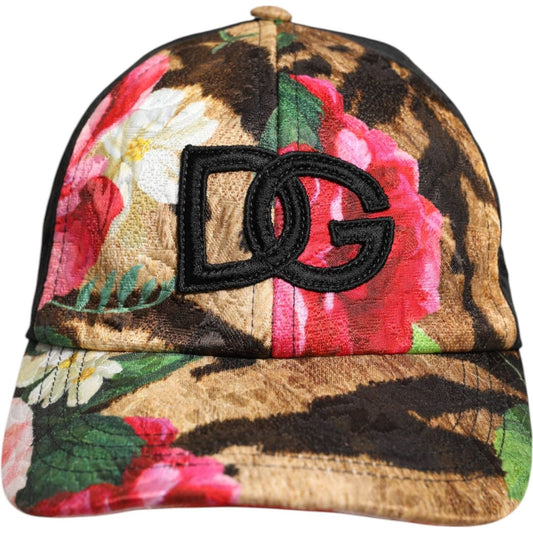 Dolce & Gabbana Multicolor DG Logo Patch 6 Panels Baseball Cap