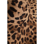 Dolce & Gabbana Brown Leopard Viscose Women Bucket Hat HAT9644-56