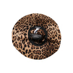 Dolce & Gabbana Brown Leopard Viscose Women Bucket Hat HAT9644-56