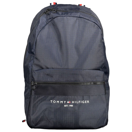 Tommy Hilfiger Blue Polyester Men Backpack Tommy Hilfiger Dark Slate Gray