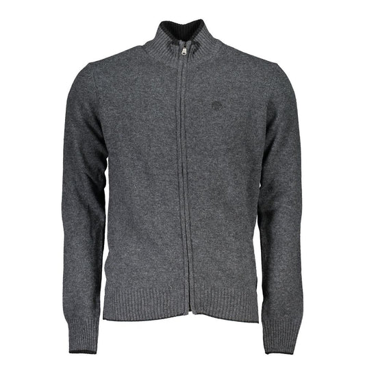 North Sails Gray Polyamide Men Cardigan North Sails Dark Slate Gray